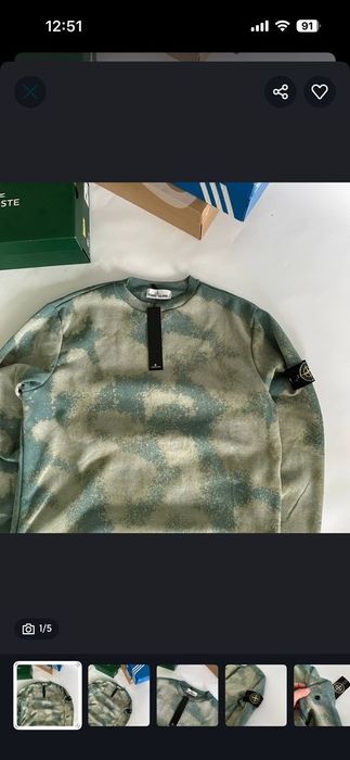 2 патчі Світшот Stone Island off dye XS,S,M,L,XL