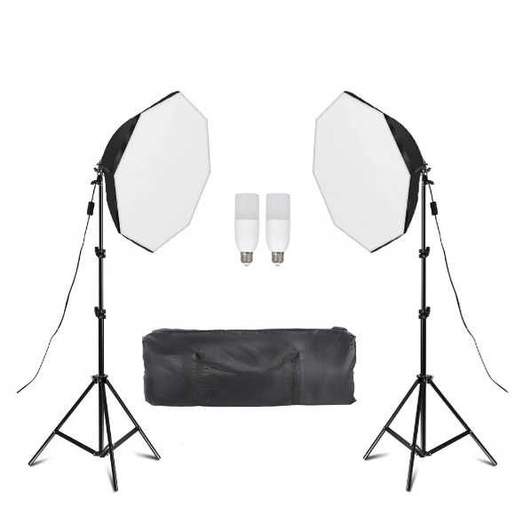 Photography and Video Studio Lighting Kit with 2 Octagonal Softboxes64739210940674120