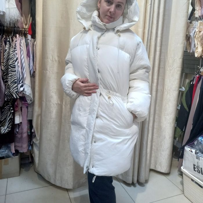 Жіноча нова Куртка Пуховик Levis Bubble Puffer Down Coat білого кольор