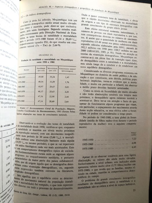 Garcia de Orta. Moçambique. Milhos. Cabo Verde