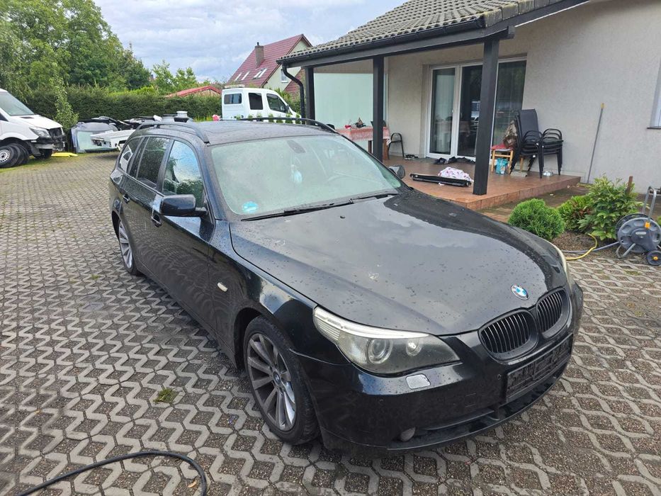 Bmw e61 530d 231km black sapphire wszystkie czesci