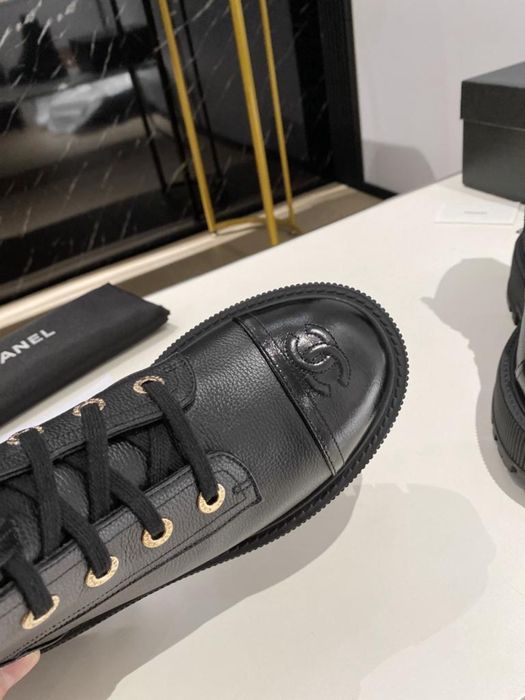 Botki Chanel skóra naturalna