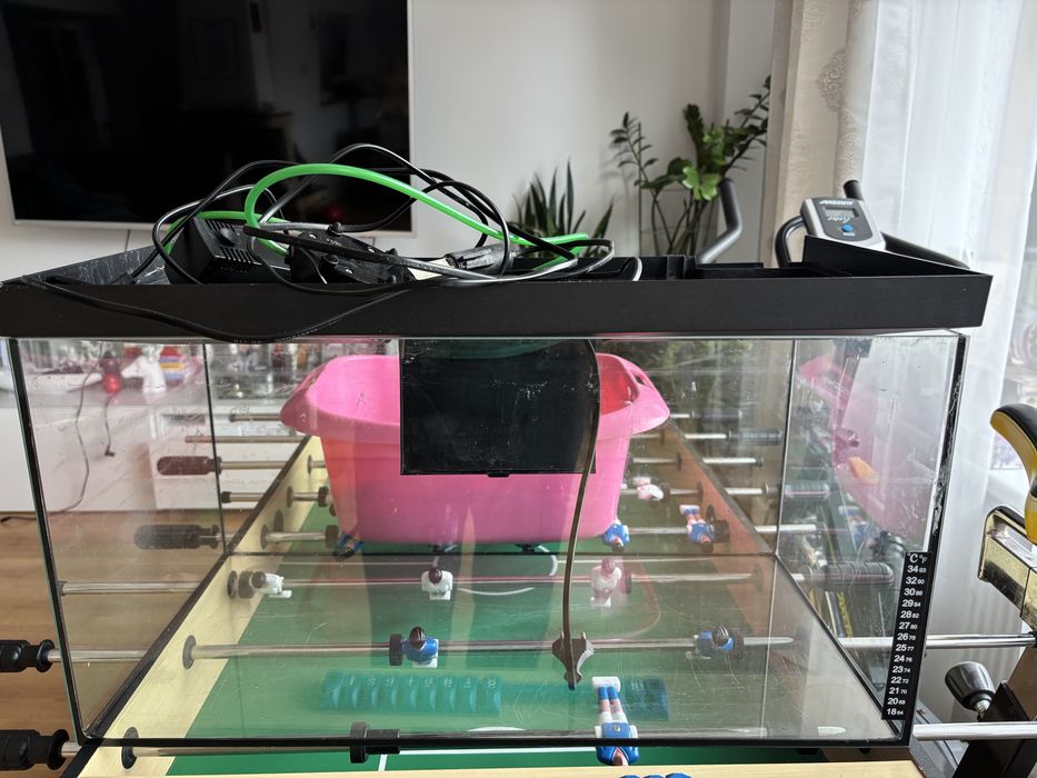 Sprzedam szklane akwarium aquael 54 l litry z akcesoriami