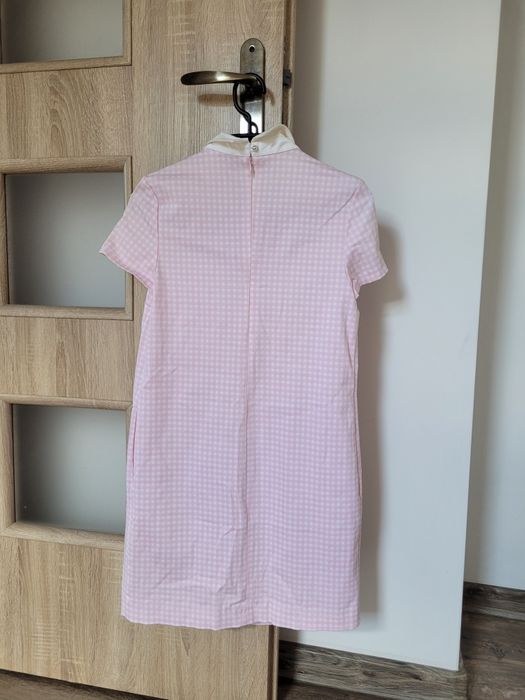 Mohito różowa sukienka w kratkę S
