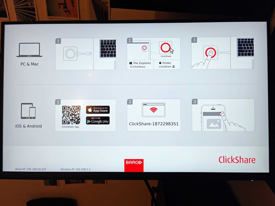 System prezentacji bezprzewodowej Barco ClickShare CSE-200