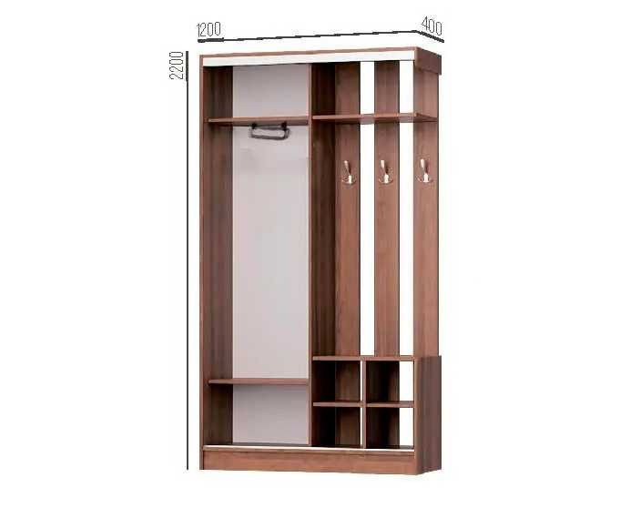 Прихожая "Линда" с зеркалом · Раздвижная система как в шкафу-купе