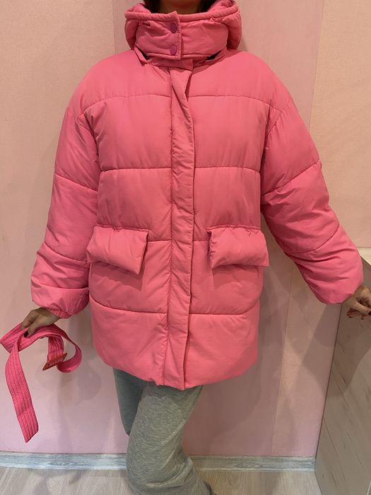 Пуховик з ремнем