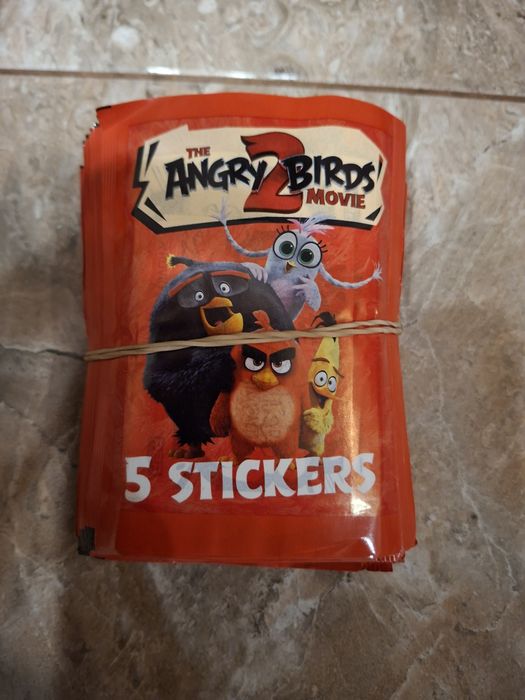 Angry Birds saszetki z naklejkami