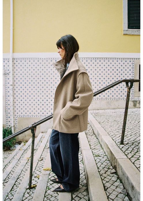 пальто вовняне, Zara, S,M,L