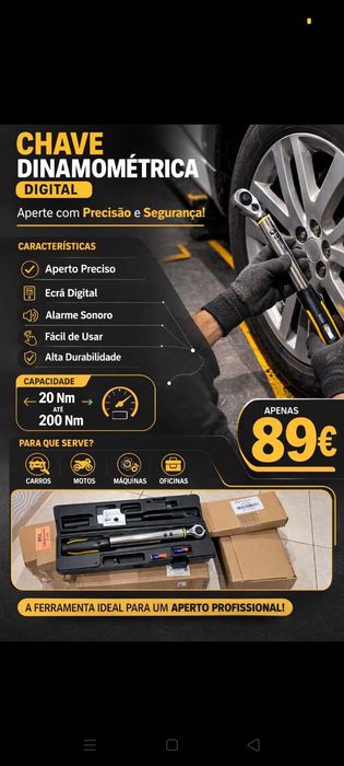 Chave Dinamometrica 88€. Oportunidade