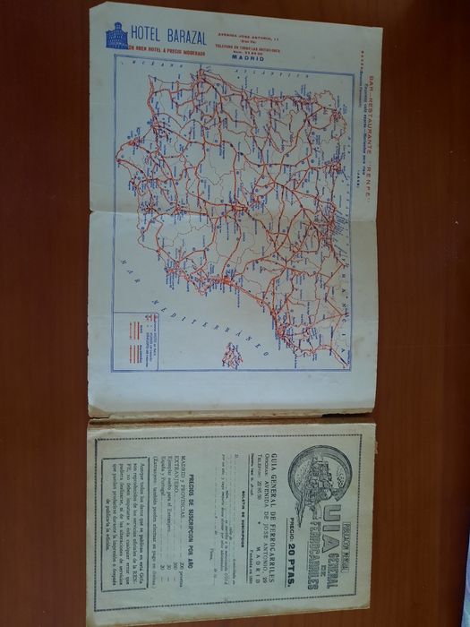 Guia general de ferrocarriles para ir a Francia Out 1939