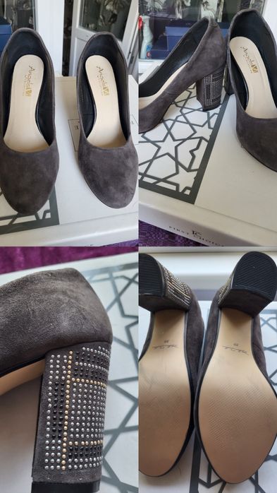 Замшеві туфлі-лодочки,39 р. 25см.,Angels Vi , НОВІ