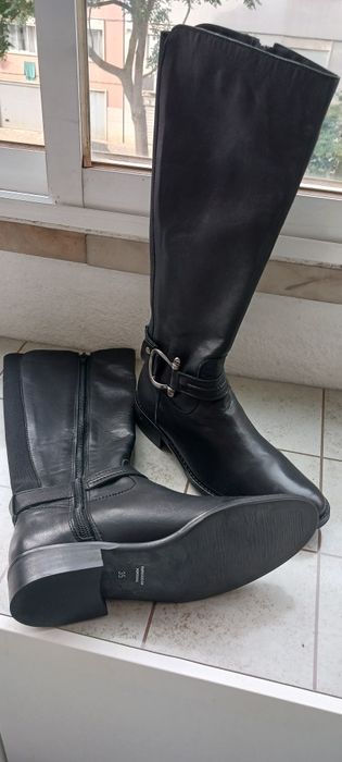 Botas pele genuína, novos,tamanho 36,
