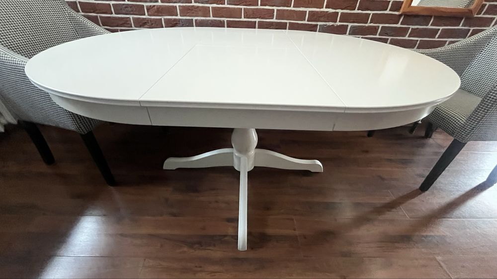 Stół okrągły INGATROP Ikea rozkładany 110cm