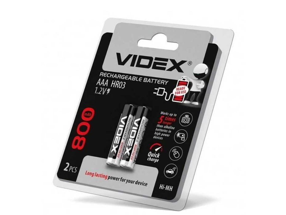 Батарейки аккумуляторные VIDEX AAA