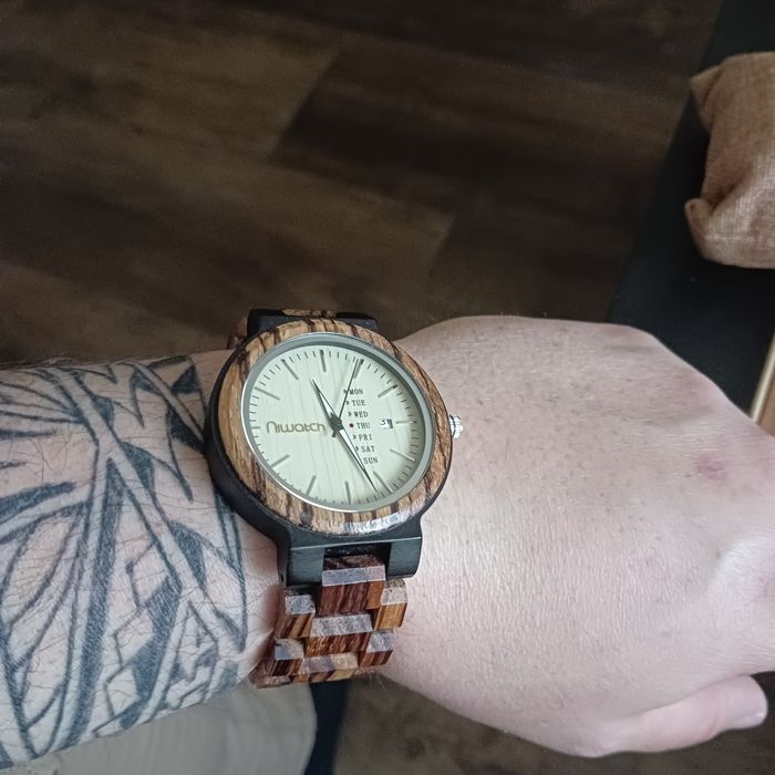 Zegarek męski drewniany Niwatch