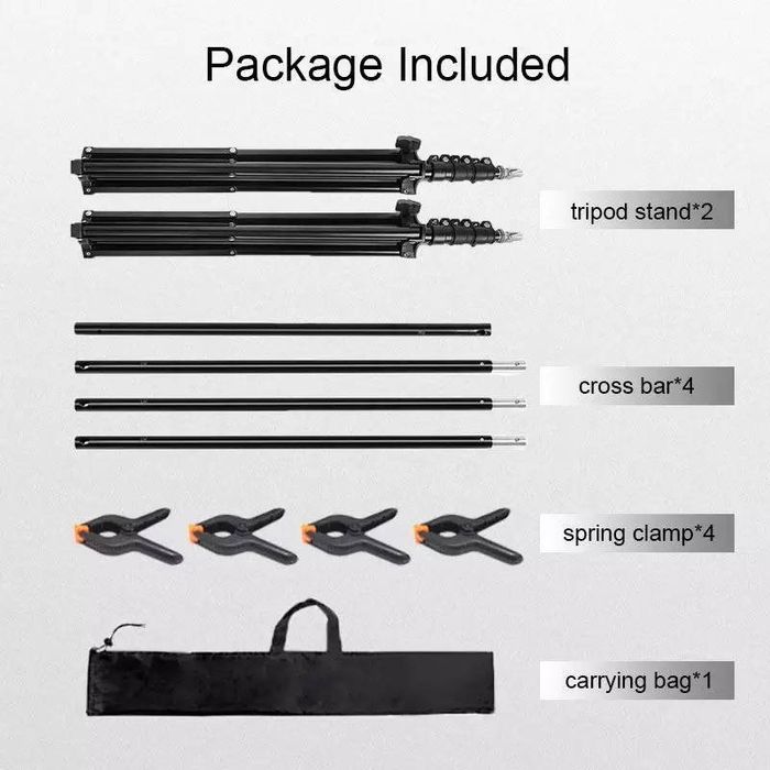 Тримач фото фону, ворота для фото фону  3×3м +4 затискачі+сумка