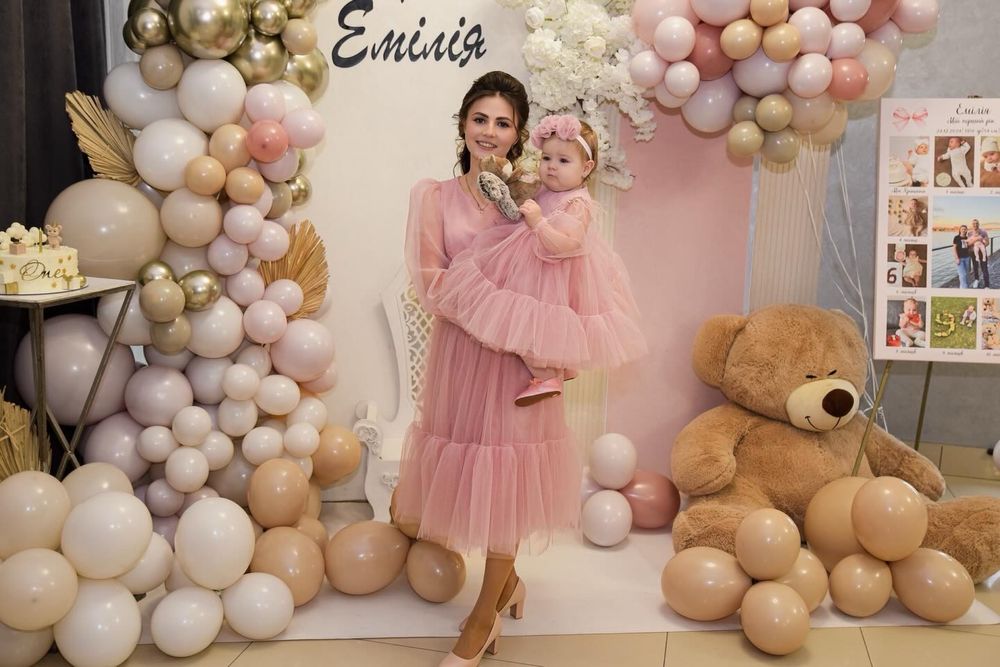 Фемелі лук рожева пудра  розмір s дитячий 86