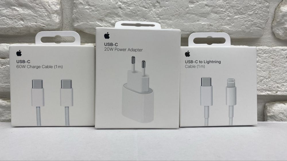 Шнур Lighting - Type C / Лайтінг / Блочок 20W / Туре С Айфон