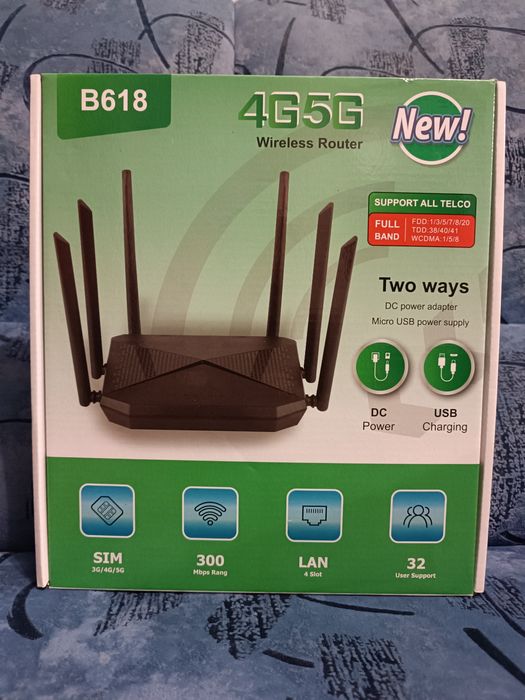 Wi-Fi роутер 4G  B618 з вбудованим 4G/5G модемом