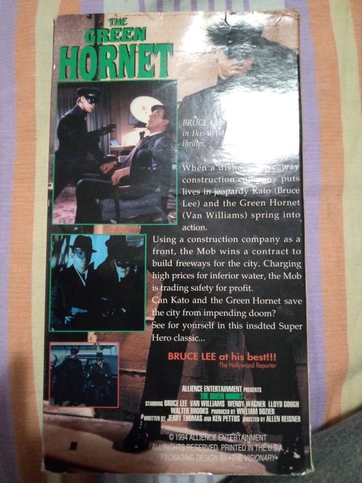 Видеокассета Зелёный Шершень(Брюс Ли) на английском,оригинал