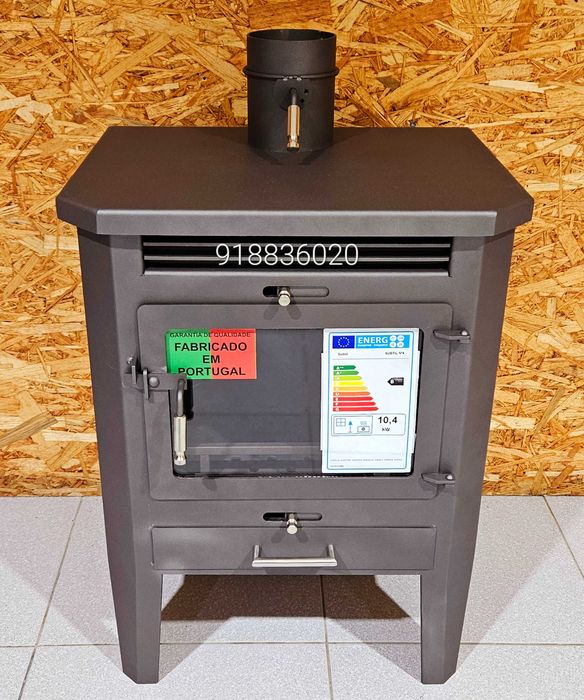 Salamandra Lenha NOVAS - 10.4Kw - FABRICADO PORTUGAL