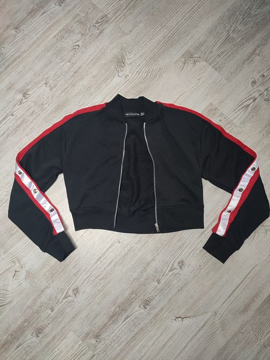 Pretty little thing S 36 bluza damska krótka oversize szeroka crop