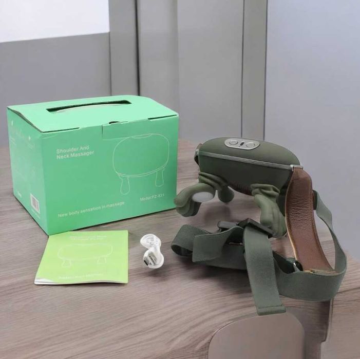 Беспроводной масажер для шеи с подогревом — отдых после дня