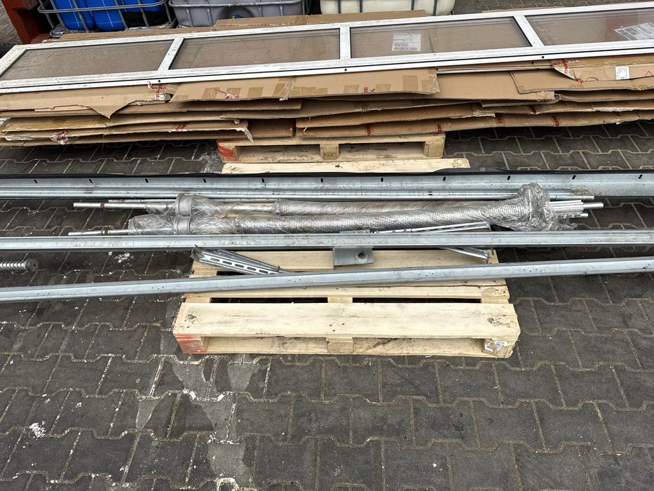 Brama Garażowa Biała  wiśniowski 4m 3,5m