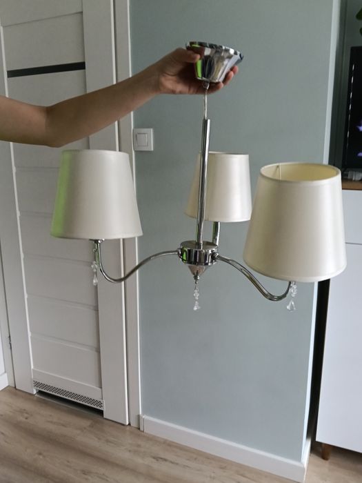 Lampa wisząca z kryształkami