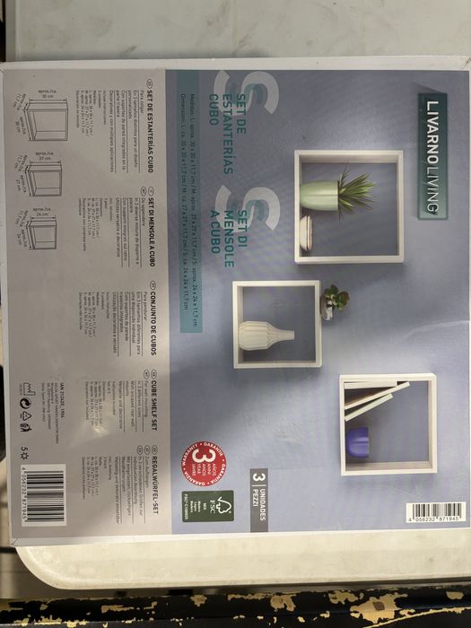 Estantes cubo branca