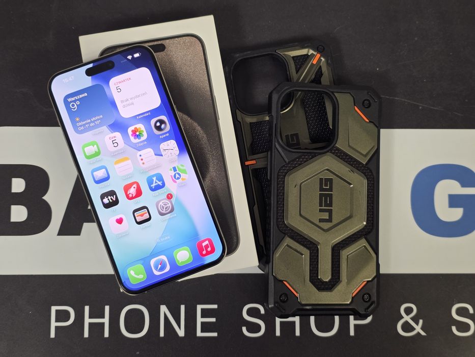 Sklep ladny Apple Iphone 15 Pro Max 256gb  natural  bateria 84%