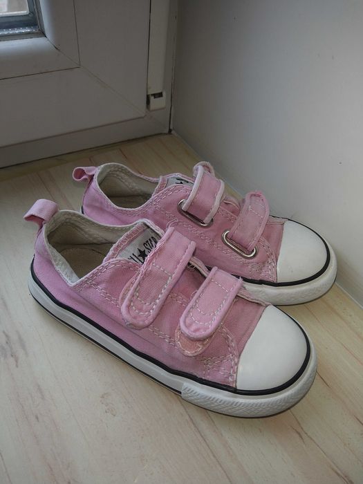 Кеды кроссовки Converse для девочки розовые 25