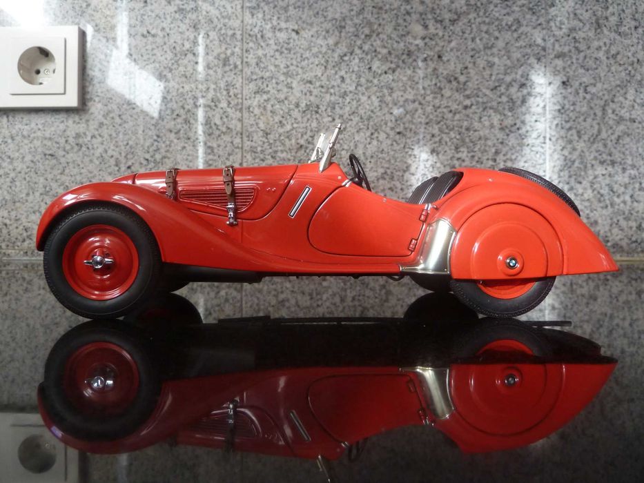 1:18 AutoArt, BMW 328 Roadster, Red, Minichamps
