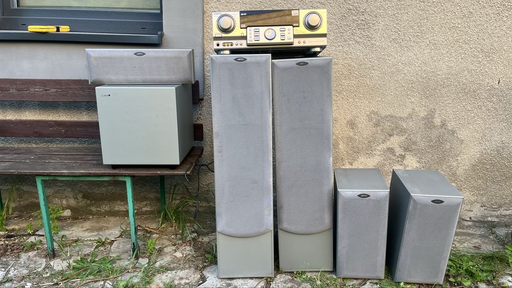 Amplituner aiwa głosniki jamo kino domowe
