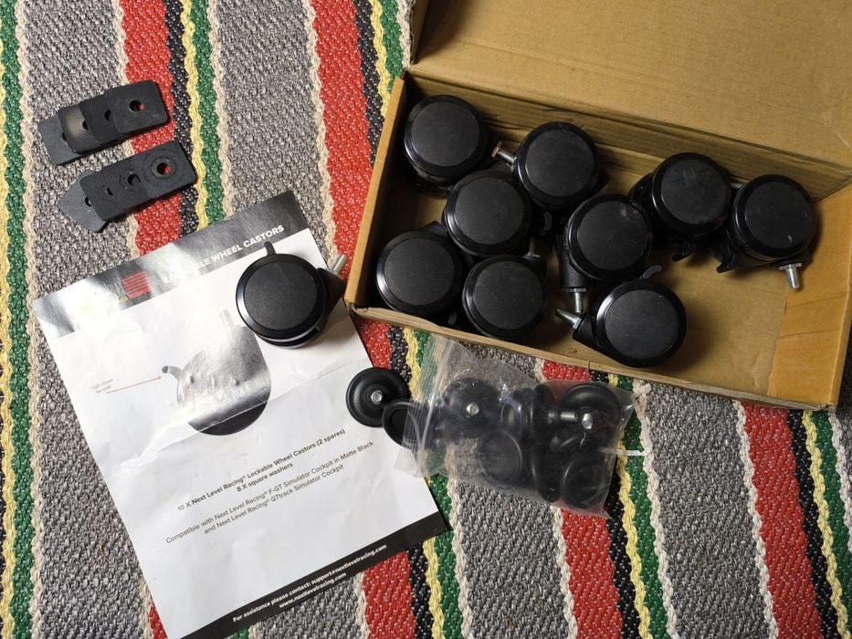 Zestaw kółek obrotowych do kokpitu Next Level Racing