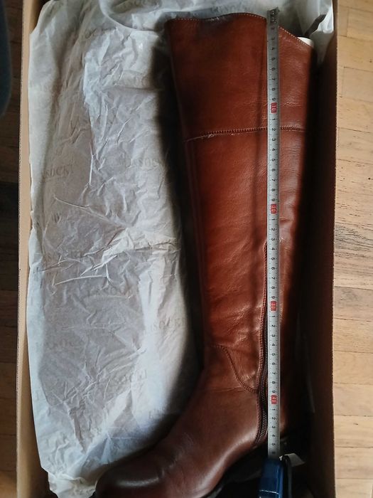 Kozaki damskie z naturalnej skóry