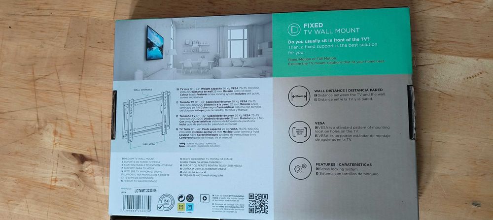 Mitsai suporte de TV - 17" - 42" polegadas - 20kg64585608054274121