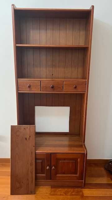 Móvel de escritório ou sala em carvalho francês