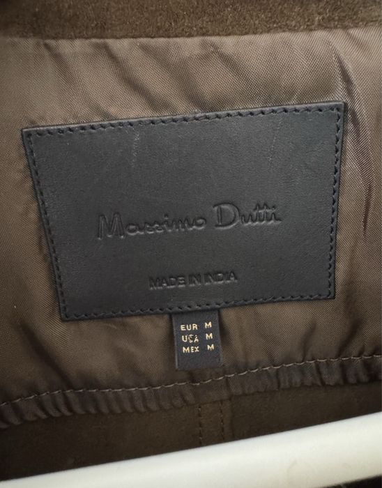 Рубашка тренч замшевый Massimo Dutti