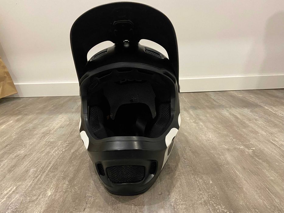 Capacete moto motocross btt POC Coron Air SPIN preto