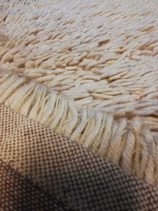 3 tapetes de quarto, peludos, aspeto lã