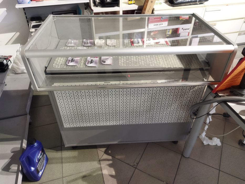 Witryna Lada ekspozycja sklepowa przeszklona z szufladą 2 sztuki