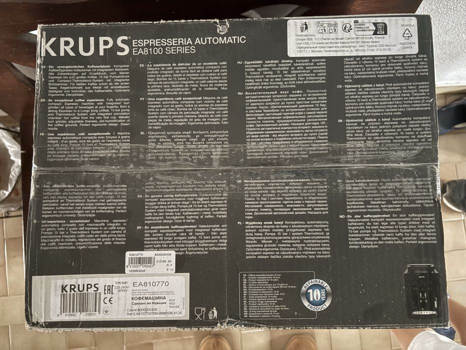 Krups EA810770 Roma Vermelha Espresso automatica
