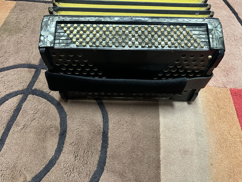 Acordeão de botões Beuscher 120 baixos 4ª com estojo