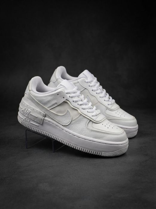 24см Жіночі білі кросівки кеди Nike Force