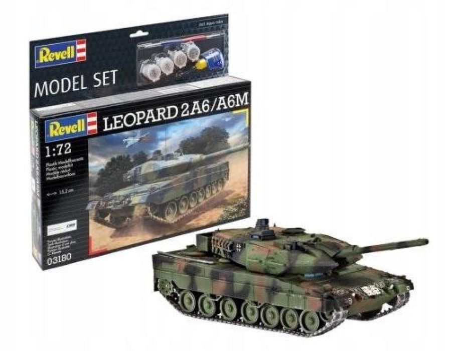 Czołg Leopard 2A6/A6M - zestaw modelarski Revell oprawa: blister