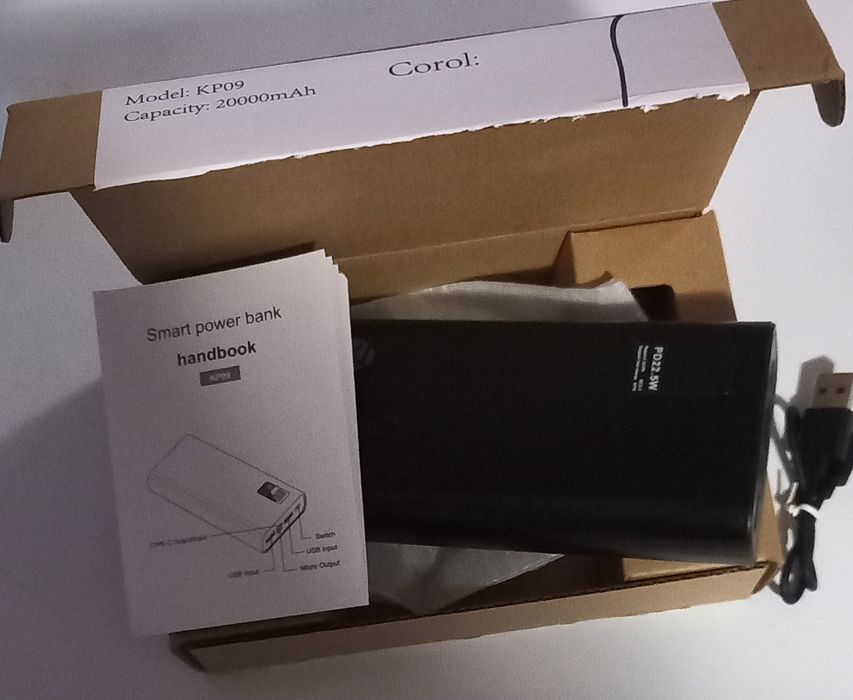 EXJ PowerBank 20000 мАч 22.5 Вт быстрая зарядка — новый в коробке