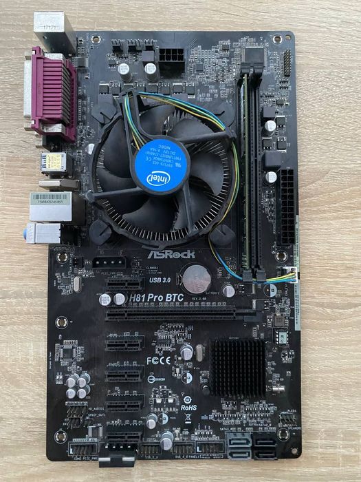 Комплект ASRock H81 + проц + ОЗУ