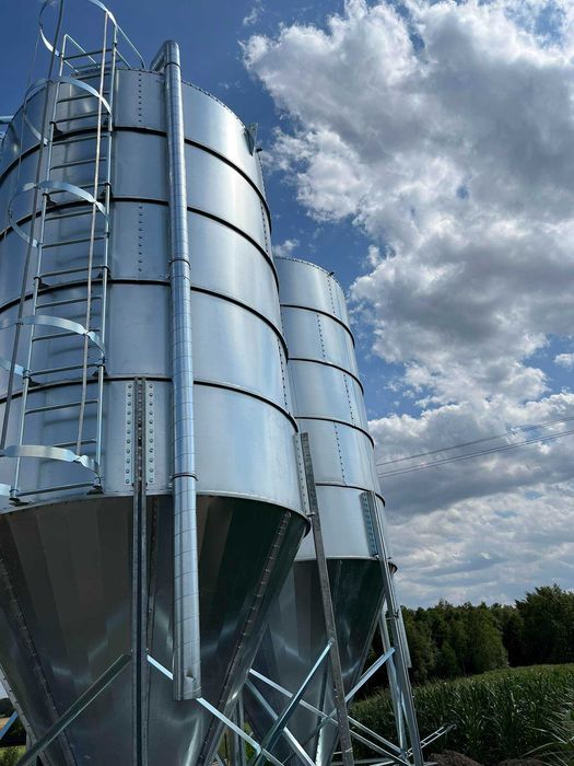 Silos Zbożowy Paszowy Lejowy 3/5/6/8/9/12/15/18/20/25/30/35/40 t